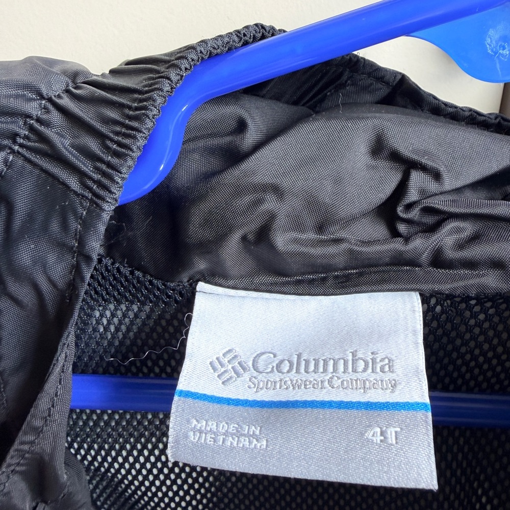 Columbia Kids Black Hooded Rain Jacket - Picture 2 of 4